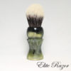 wet-shave-brush-handle-neo-resinate-black-and-green-pearl-24mm-bob-quinn-elite-razor-3