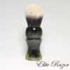 wet-shave-brush-handle-neo-resinate-black-and-green-pearl-24mm-bob-quinn-elite-razor-4