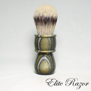 wet-shave-brush-handle-neo-resinate-black-gold-silver-24-26mm-bob-quinn-elite-razor-1