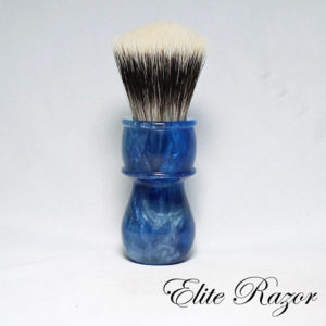 wet-shave-brush-handle-neo-resinate-blue-and-silver-24-26mm-1-bob-quinn-elite-razor-1