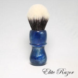 wet-shave-brush-handle-neo-resinate-blue-and-silver-24-26mm-2-bob-quinn-elite-razor-1