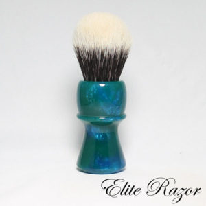 wet-shave-brush-handle-neo-resinate-green-and-blue-24-26mm-bob-quinn-elite-razor-1