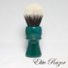 wet-shave-brush-handle-neo-resinate-green-and-blue-24-26mm-bob-quinn-elite-razor-4