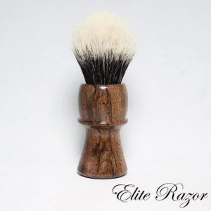 wet-shave-brush-handle-wood-Indian-Laurel-24mm-bob-quinn-elite-razor-1