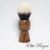 wet-shave-brush-handle-wood-Indian-Laurel-24mm-bob-quinn-elite-razor-2