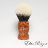 wet-shave-brush-handle-wood-Thuya-Burl-24mm-bob-quinn-elite-razor-3