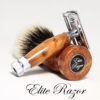 wet-shave-brush-handle-wood-Thuya-Burl-24mm-bob-quinn-elite-razor-6