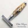 wet-shave-buckeye-burl-blue-resin-bob-quinn-elite-razor-2