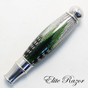 wet-shave-mixed-feather-green-razor-bob-quinn-elite-razor-1